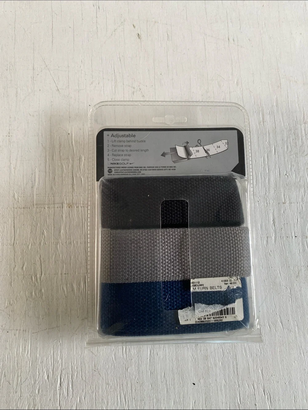 Nike 3-Pack Web Belts in Black, Gray & Navy